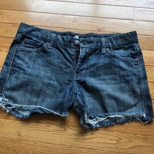 7 for all mankind jean shorts A pocket